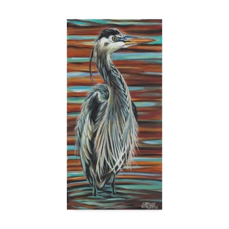 Carolee Vitaletti 'Watchful Heron I' Canvas Art,16x32